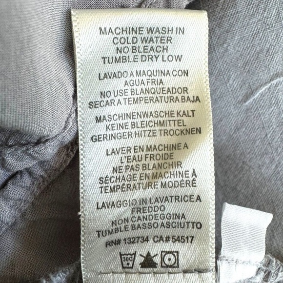 ANTHROPOLOGIE Dress CLOTH & STONE BELLA DAHL Midi Lined Rayon Gray Size X Small - Picture 5 of 8